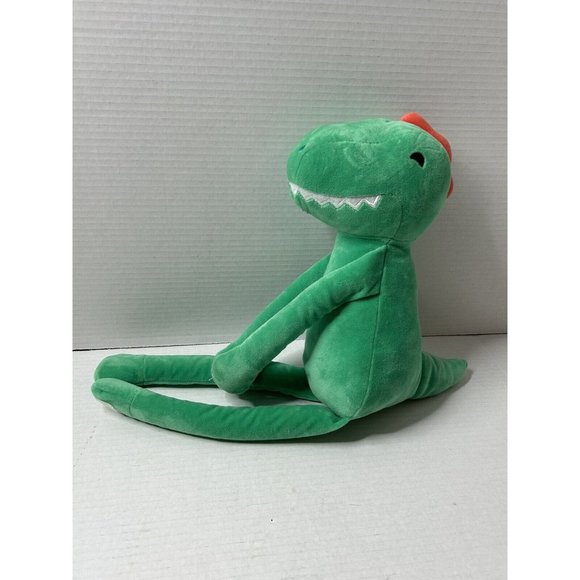 Pillowfort Plush Hanging Green Dinosaur W/Hook & Loop Hands Stuffed Animal - Picture 4 of 4